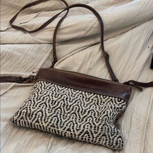 Myra Bag Black and Brown Crossbody